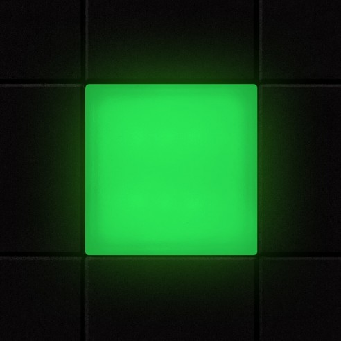Светодиодная брусчатка Люмбрус LED Brick 70x70 мм зелёная IP68