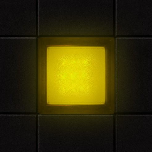 Светодиодная брусчатка Люмбрус LED City 100x100 мм жёлтая IP68