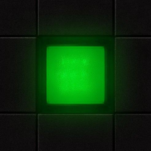 Светодиодная брусчатка Люмбрус LED City 100x100 мм зелёная IP68