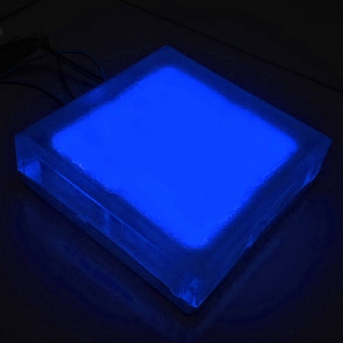 Светодиодная брусчатка Люмбрус LED City 200x200 мм синяя IP68