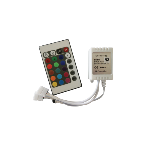 Контроллер RGB 12V 144 Вт / 24V 288 Вт с инфракрасным пультом ДУ