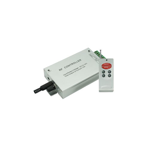Аудио-контроллер RGB 12V 144 Вт / 24V 288 Вт с радиопультом ДУ