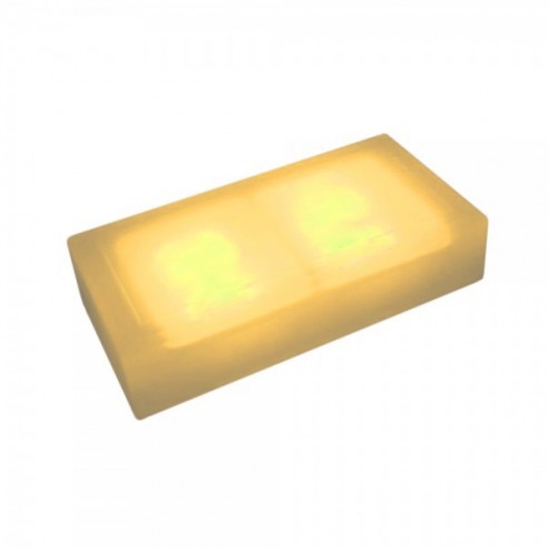Светодиодная брусчатка Люмбрус LED City 100x200 мм жёлтая IP68