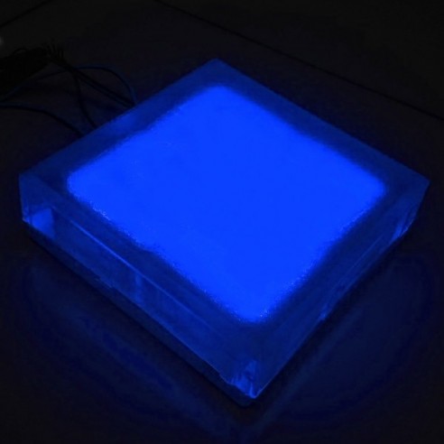 Светодиодная брусчатка Люмбрус LED Brick 200x200 мм синяя IP68