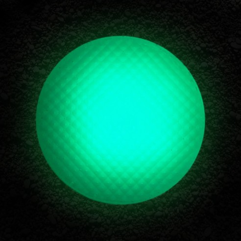 Грунтовый светильник Люмбрус LED Spot круглый 100 мм зелёный IP68