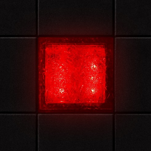 Светодиодная брусчатка Люмбрус LED Crystal 100x100 мм красная IP69K