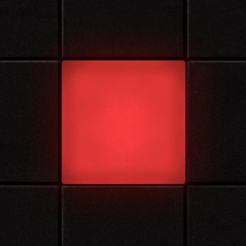 Светодиодная брусчатка Люмбрус LED Stone 100x100 мм красная IP68