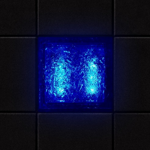 Светодиодная брусчатка Люмбрус LED Crystal 70x70 мм синяя IP69K